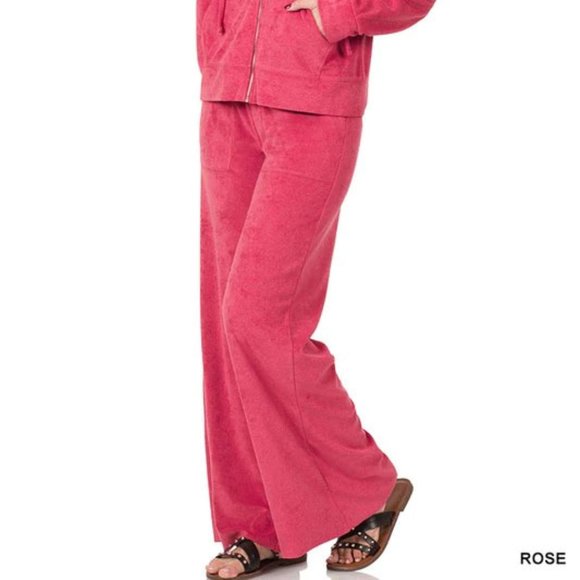 Zenana Zip up hoodie jacket and pants - Picture 3 of 6